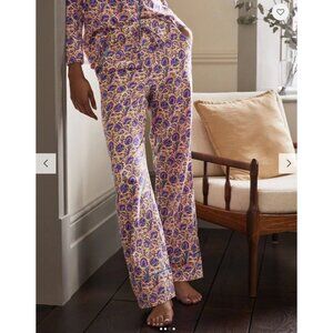 NWT Boden Janie Pajama Bottoms in Ivory Rich Floral